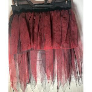 Red and black waterfall‎ tutu Size S/M